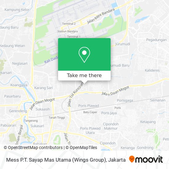 Mess P.T. Sayap Mas Utama (Wings Group) map