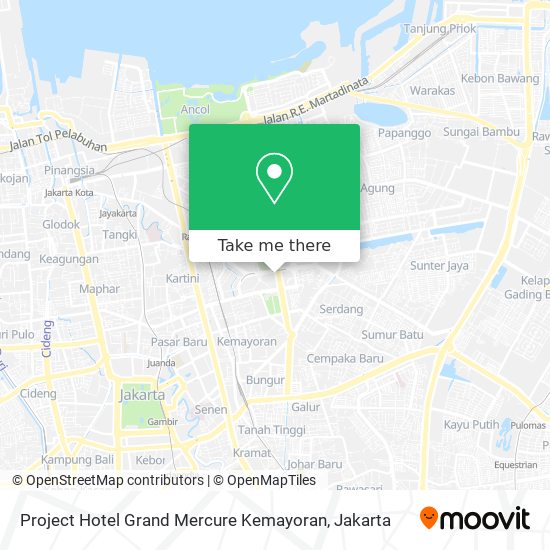 Project Hotel Grand Mercure Kemayoran map