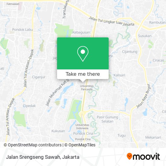Jalan Srengseng Sawah map