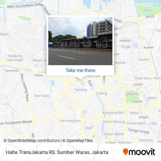 Halte TransJakarta RS. Sumber Waras map