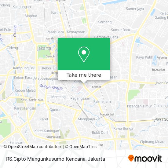 RS.Cipto Mangunkusumo Kencana map