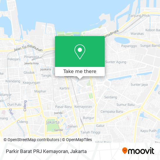 Parkir Barat  PRJ Kemayoran map