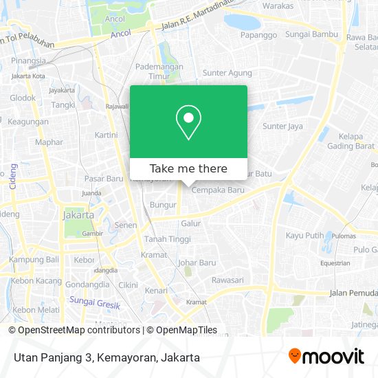 Utan Panjang 3, Kemayoran map