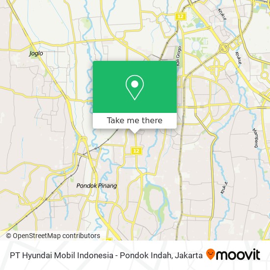 PT Hyundai Mobil Indonesia - Pondok Indah map