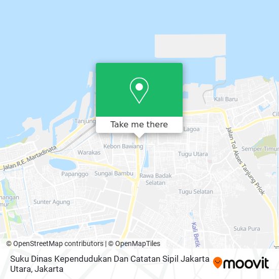 Suku Dinas Kependudukan Dan Catatan Sipil Jakarta Utara map