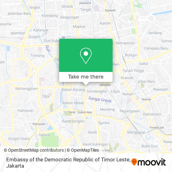 Embassy of the Democratic Republic of Timor Leste map
