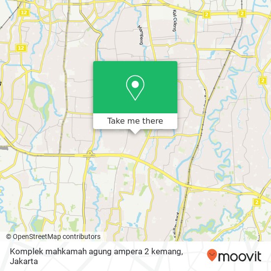 Komplek mahkamah agung ampera 2 kemang map