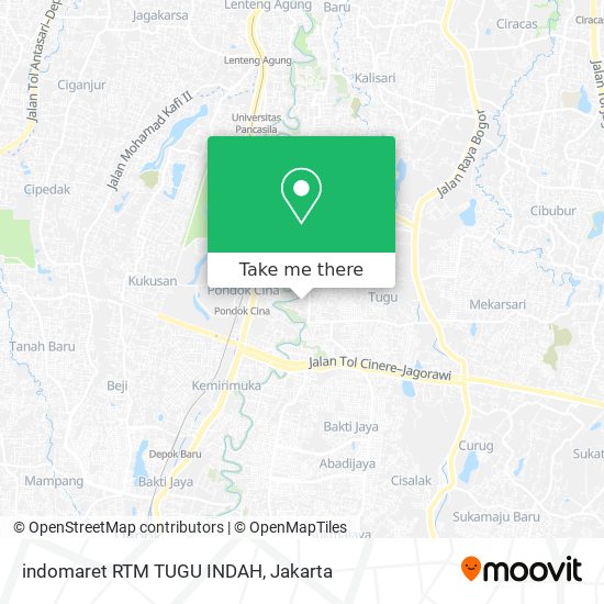 indomaret RTM TUGU INDAH map