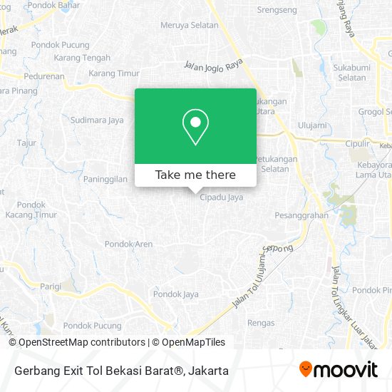 Gerbang Exit Tol Bekasi Barat® map