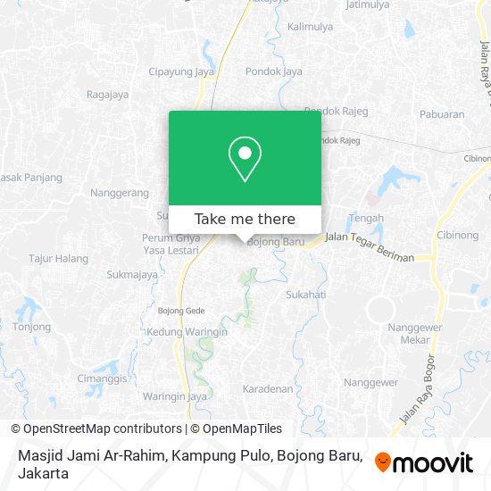 Masjid Jami Ar-Rahim, Kampung Pulo, Bojong Baru map