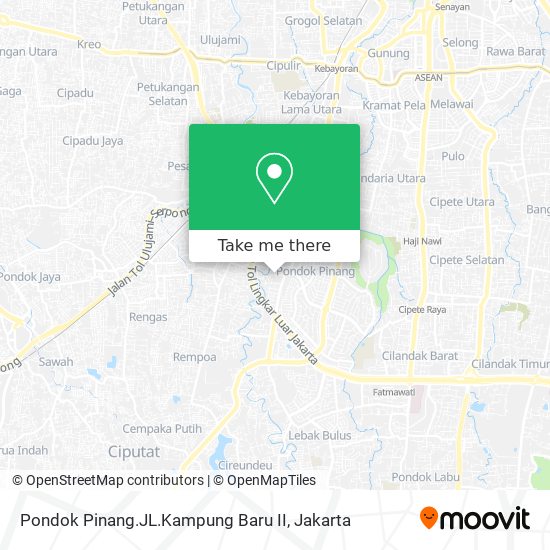 Pondok Pinang.JL.Kampung Baru II map