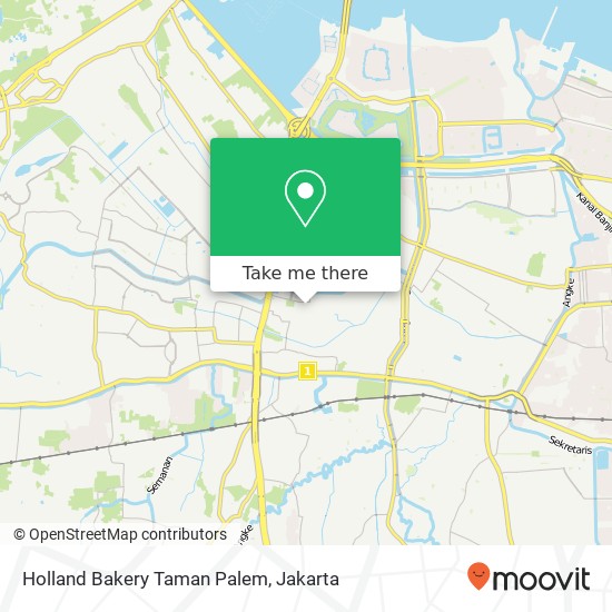 Holland Bakery Taman Palem map