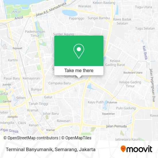 Terminal Banyumanik, Semarang map