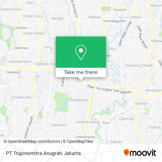 PT Trigonomitra Anugrah map