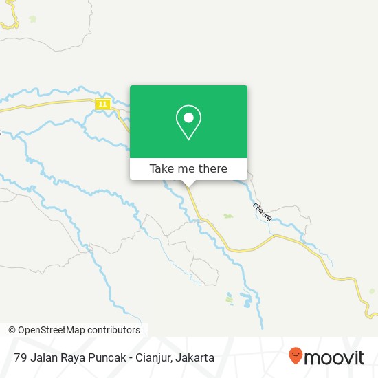 79 Jalan Raya Puncak - Cianjur map