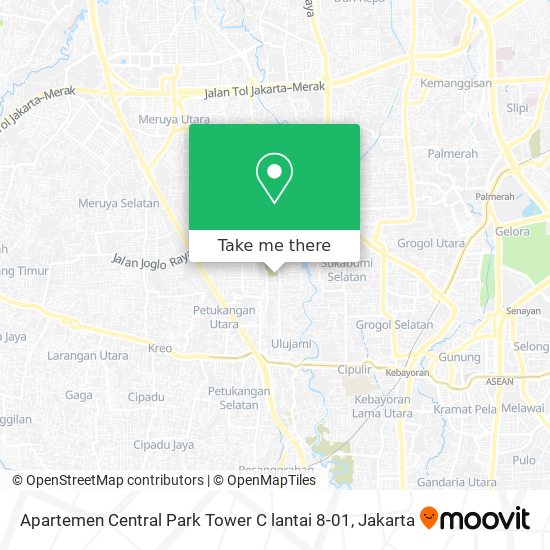 Apartemen Central Park Tower C lantai 8-01 map