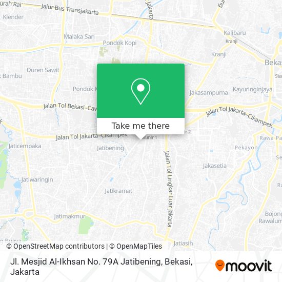 Jl. Mesjid Al-Ikhsan No. 79A Jatibening, Bekasi map