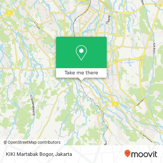 KIKI Martabak Bogor map