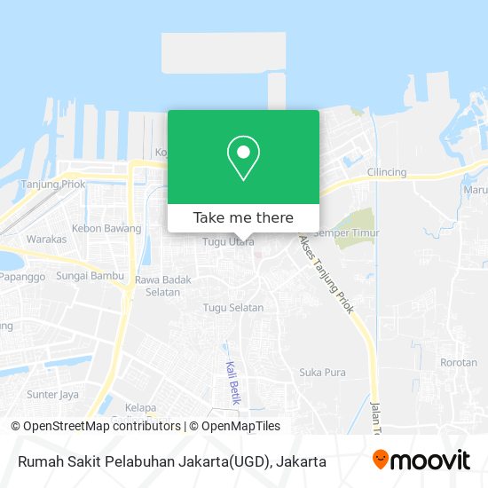 Rumah Sakit Pelabuhan Jakarta(UGD) map