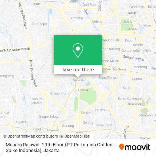 Menara Rajawali 19th Floor (PT Pertamina Golden Spike Indonesia) map