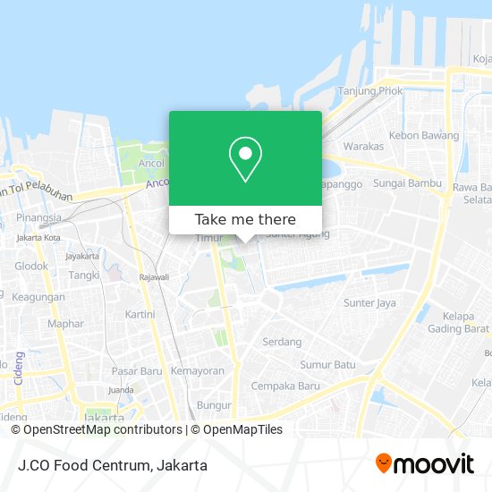 J.CO Food Centrum map