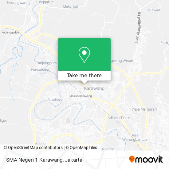 SMA Negeri 1 Karawang map