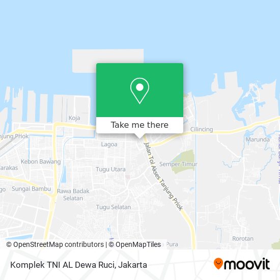 Komplek TNI AL Dewa Ruci map