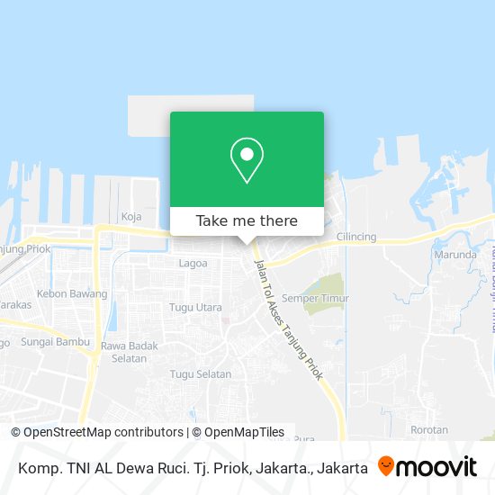 Komp. TNI AL Dewa Ruci. Tj. Priok, Jakarta. map