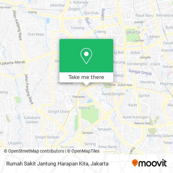 Rumah Sakit Jantung Harapan Kita map