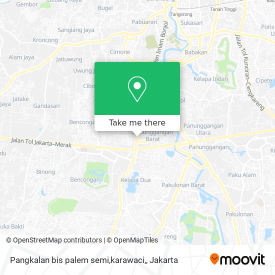 Pangkalan bis palem semi,karawaci, map