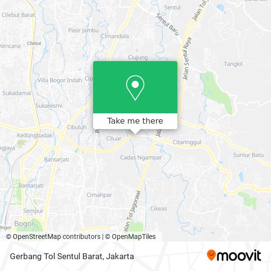 Gerbang Tol Sentul Barat map