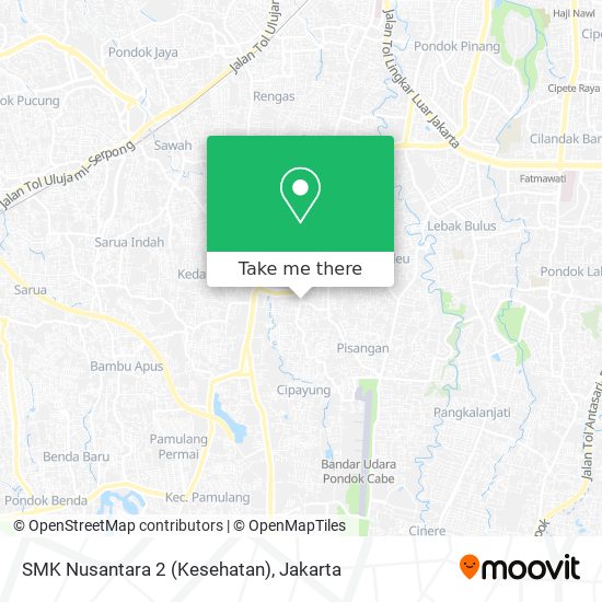 SMK Nusantara 2 (Kesehatan) map