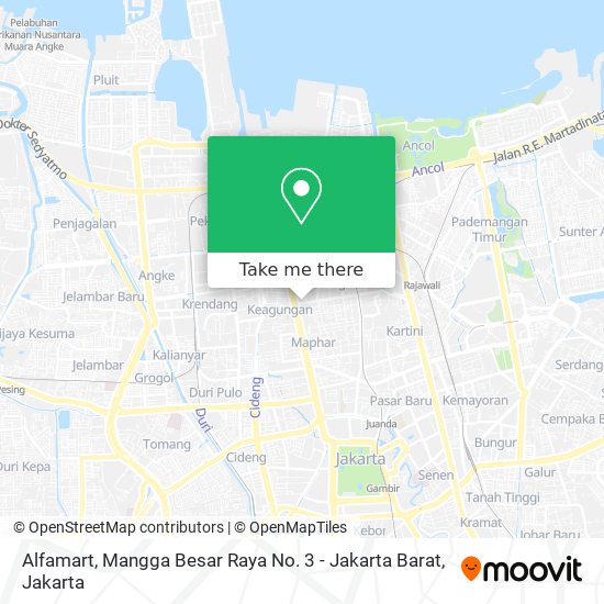 Alfamart, Mangga Besar Raya No. 3 - Jakarta Barat map