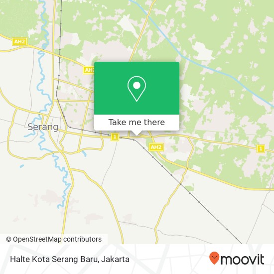 Halte Kota Serang Baru map