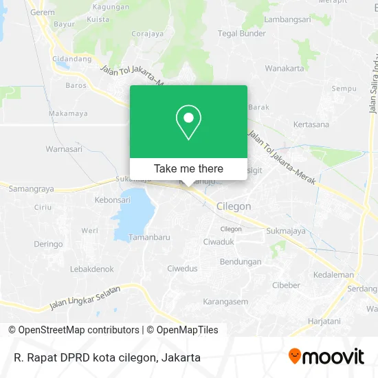 R. Rapat DPRD kota cilegon map