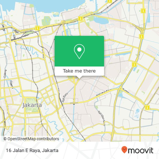 16 Jalan E Raya map