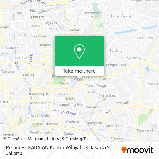 Perum PEGADAIAN Kantor Wilayah IX Jakarta 2 map