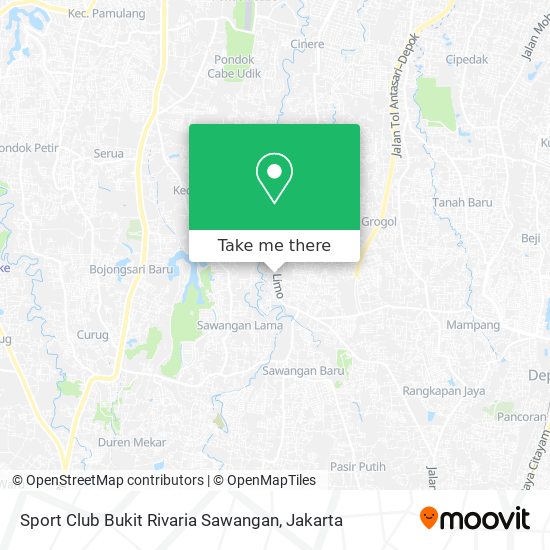 Sport Club Bukit Rivaria Sawangan map
