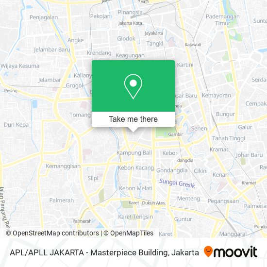 APL / APLL JAKARTA - Masterpiece Building map