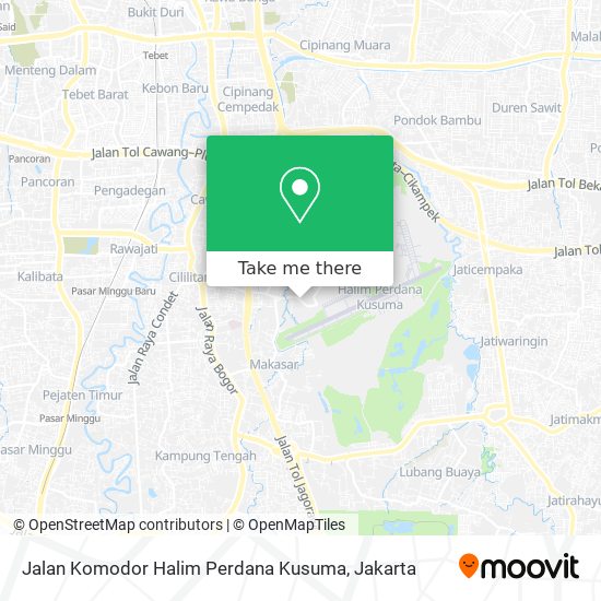 Jalan Komodor Halim Perdana Kusuma map