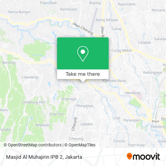 Masjid Al Muhajirin IPB 2 map