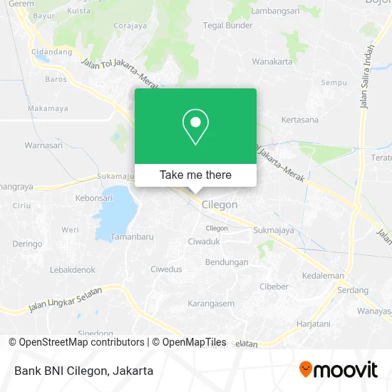 Bank BNI Cilegon map