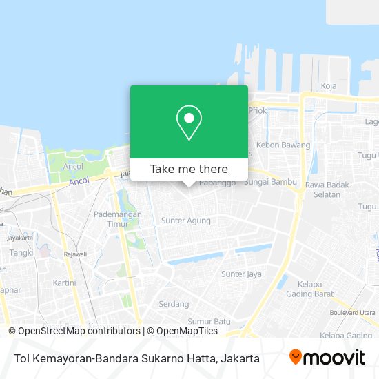 Tol Kemayoran-Bandara Sukarno Hatta map