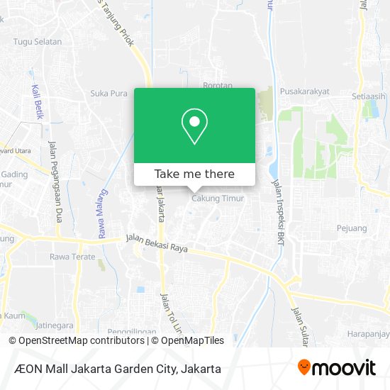 ÆON Mall Jakarta Garden City map