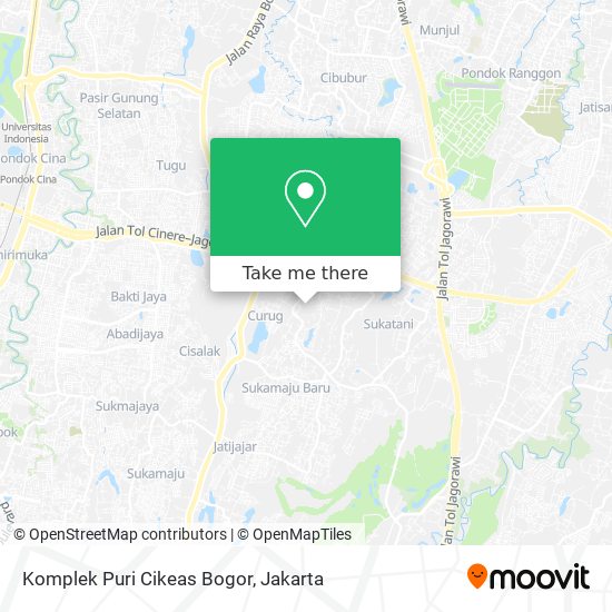 Komplek Puri Cikeas Bogor map