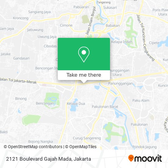 2121 Boulevard Gajah Mada map