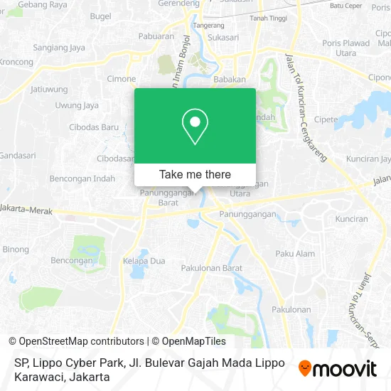 SP, Lippo Cyber Park, Jl. Bulevar Gajah Mada Lippo Karawaci map