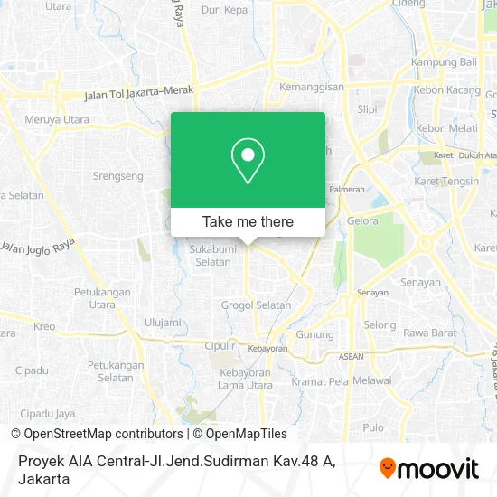 Proyek AIA Central-Jl.Jend.Sudirman Kav.48 A map