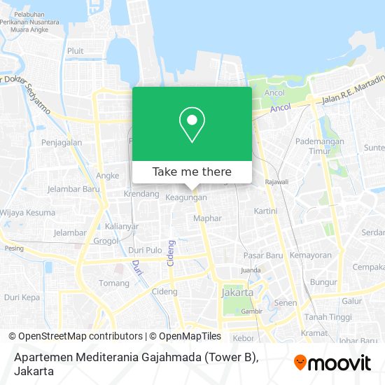 Apartemen Mediterania Gajahmada (Tower B) map