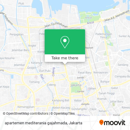 apartemen mediterania gajahmada map